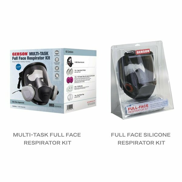 Gerson Full Face Silicone Multi-Task Kit with G01/XP100OVAG/ G95P/ 172, Boxed, 2PK 089955-KIT2